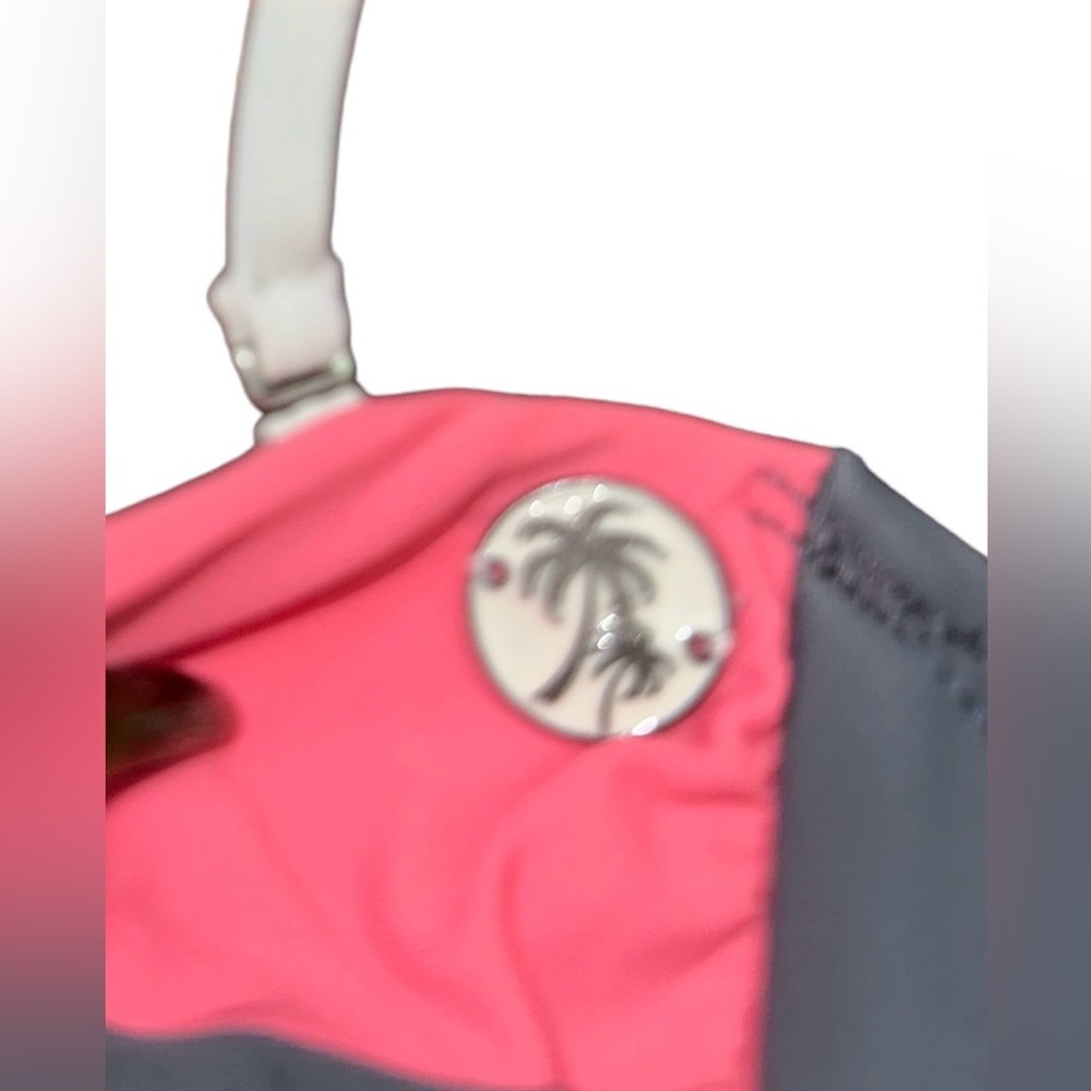 Hobie Color Block Pink/ Teal/ Grey/ Cream Bandeau… - image 3